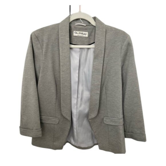 Miss Selfridge grey relaxed fit open blazer size 8 - Picture 1 of 8